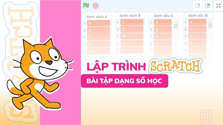  Bộ bài tập nâng cao Scratch dạng số học